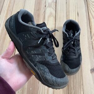 Merrell Trail Glove 4 Womens 8 Black Grey Barefoot Running Shoes J52850 Vibram